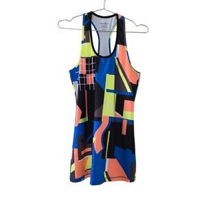 Bjorn Borg Hydro Pro Athletic Tank Top Womens Sz L Multicolor Racerback Stretch